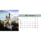 Calendar de birou cu castele 2025