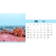 Calendar de birou cu capitale m2 2025